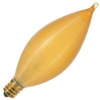 View 25 watt 120 volt C11 Candelabra Screw Base Amber Spun