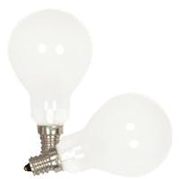 Satco 40 watt 120 volt A15 Candelabra Screw Base 2700K Warm White Appliance Dimmable (2 pack)