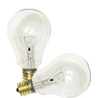 Satco 40 watt 120 volt A15 Intermediate Screw Base 2700K Warm White Appliance Dimmable (2 Pack)