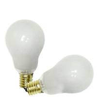 Satco 40 watt 120 volt A15 Intermediate Screw Base 2700K Warm White Appliance Dimmable (2 Pack)