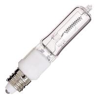 View Satco 250 watt 120 volt T4.5 Miniature Candelabra Screw Base 2900K Warm White