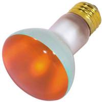 View 50 watt 130 volt R20 Medium Screw Base Orange Flood