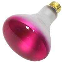 View 75 watt 130 volt BR30 Medium Screw Base Pink Flood