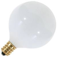 Satco 40 watt 120 volt G16.5 Candelabra Screw Base 2700K Warm White Dimmable