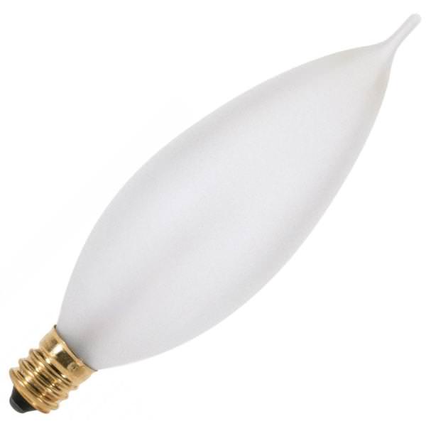 60 watt 120 volt CA10 Candelabra Screw Base 2700K Warm White Dimmable