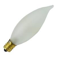 Satco 15 watt 120 volt CA8 Candelabra Screw Base 2700K Warm White  Dimmable