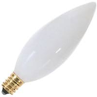 Satco 60 watt 120 volt B10 Candelabra Screw Base 2700K Warm White 