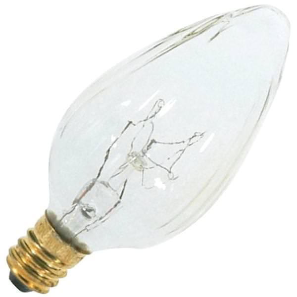 15 watt 120 volt F10 Candelabra Screw Base 2700K Warm White