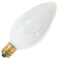 Satco 25 watt 120 volt F10 Candelabra Screw Base 2700K Warm White Dimmable