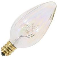 Satco 25 watt 120 volt F10 Candelabra Screw Base Aurora Dimmable