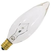 Satco 25 watt 120 volt BA9.5 European Screw Base 2700K Warm White Dimmable