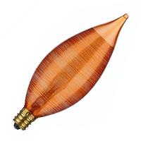 View 25 watt 120 volt C11 Candelabra Screw Base Amber Spun
