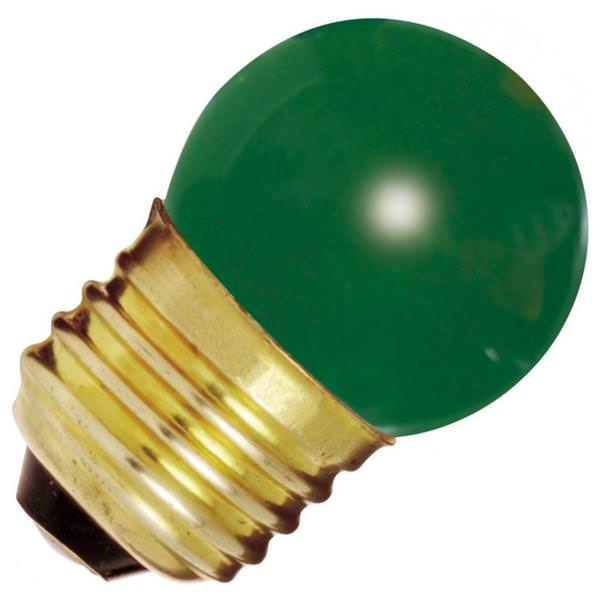 7.5 watt 120 volt S11 Medium Screw Base Green Dimmable