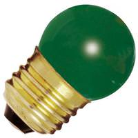 Satco 7.5 watt 120 volt S11 Medium Screw Base Green Dimmable