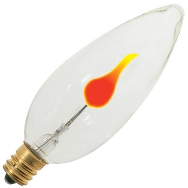 3 watt 120 volt BA9.5 Candelabra Screw Base 2700K Warm White Dimmable
