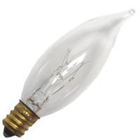 Satco 15 watt 130 volt CA8 Candelabra Screw Base 2700K Warm White Dimmable