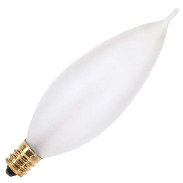 40 watt 130 volt CA9.5 Candelabra Screw Base 2700K Warm White Dimmable