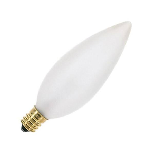 25 watt 130 volt BA9.5 Candelabra Screw Base 2700K Warm White Dimmable