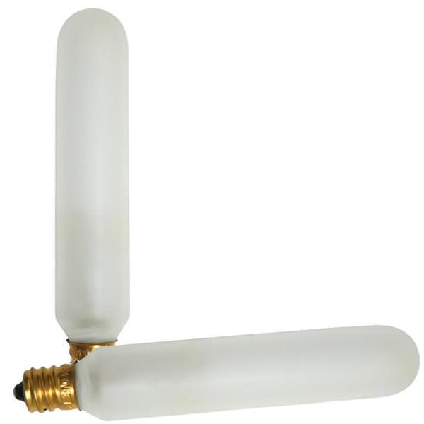15 watt 120 volt T6 Candelabra Screw Base 2700K Dimmable (2 pack)