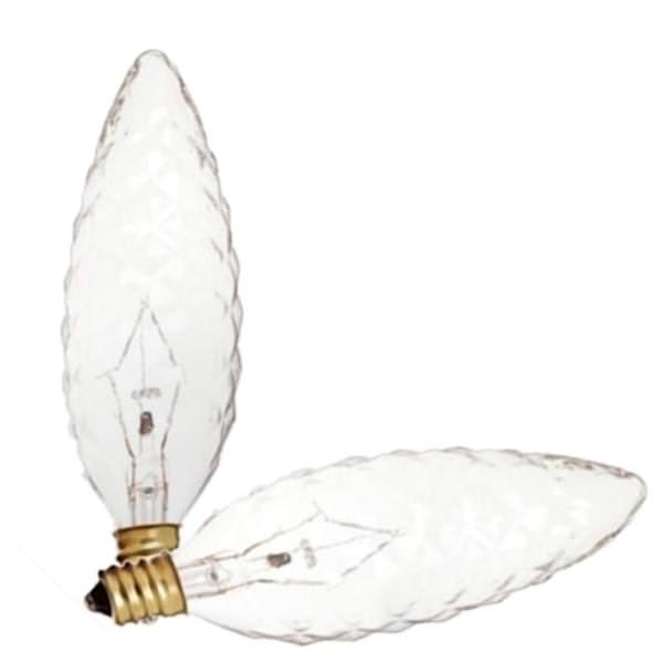 40 watt 120 volt BA9.5 Candelabra Screw Base 2700K Warm White Dimmable (2 pack)