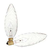 Satco 40 watt 120 volt BA9.5 Candelabra Screw Base 2700K Warm White Dimmable (2 pack)