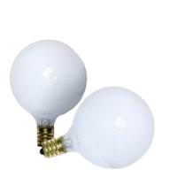 Satco 15 watt 120 volt G16.5 Candelabra Screw Base 2700K Warm White Dimmable (2 pack)