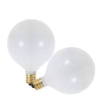 Satco 25 watt 120 volt G16.5 Candelabra Screw Base 2700K Warm White Dimmable (2 pack)