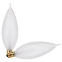 Satco 60 watt 120 volt CA10 Candelabra Screw Base 2700K Warm White Dimmable (2 pack)
