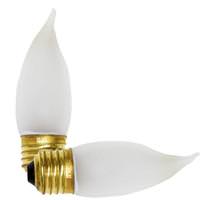 Satco 40 watt 120 volt CA10 Medium Screw Base 2700K Warm White Dimmable (2 pack)