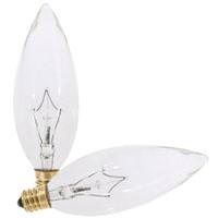 Satco 60 watt 120 volt B10 Candelabra Screw Base 2700K Warm White Dimmable (2 pack)