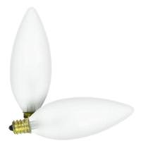 Satco 60 watt 120 volt B10 Candelabra Screw Base 2700K Warm White Dimmable (2 pack)