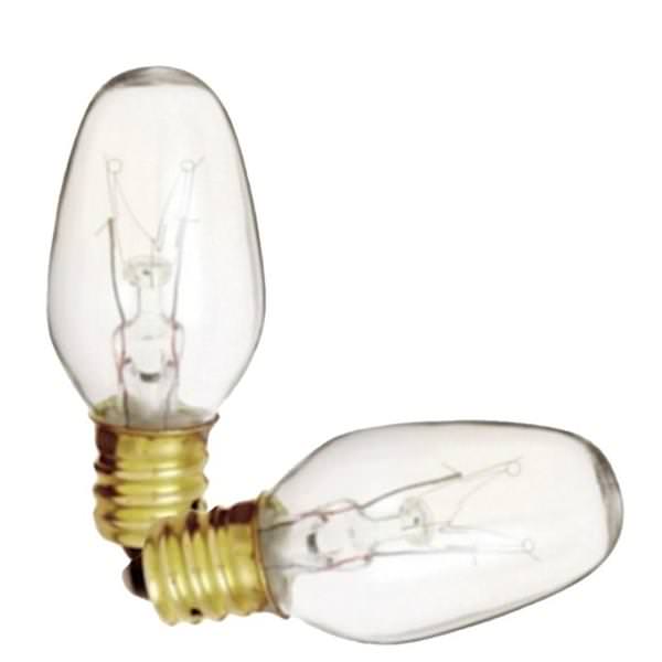 4 watt 120 volt C7 Candelabra Screw Base 2700K Dimmable (2 pack)