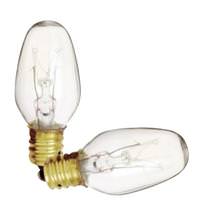 Satco 7 watt 120 volt C7 Candelabra Screw Base 2700K Dimmable (2 pack)