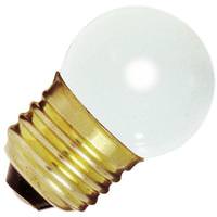 Satco 7.5 watt 120 volt S11 Medium Screw Base 2700K Dimmable Gloss White