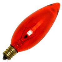 View 40 watt 120 volt B9.5 Candelabra Screw Base Amber