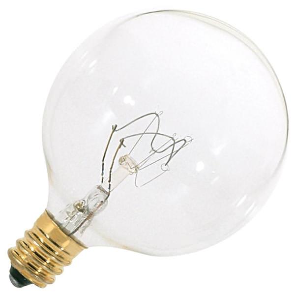 15 watt 120 volt G16.5 Candelabra Screw Base 2700K Warm White Dimmable