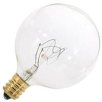 Satco 15 watt 120 volt G16.5 Candelabra Screw Base 2700K Warm White Dimmable