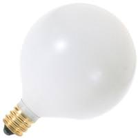 Satco 25 watt 120 volt G16.5 Candelabra Screw Base 2700K Warm White Dimmable