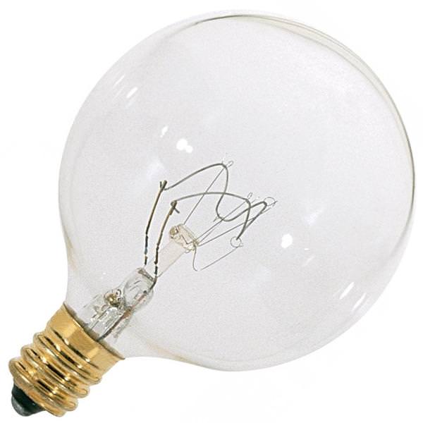 40 watt 130 volt G16.5 Candelabra Screw Base 2700K Warm White Dimmable