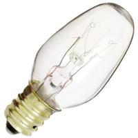 Satco 10 watt 130 volt C7 Candelabra Screw Base 2700K Dimmable