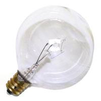 Satco 15 watt 130 volt G16.5 Candelabra Screw Base 2700K Warm White Dimmable