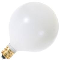 Satco 60 watt 130 volt G16.5 Candelabra Screw Base 2700K Warm White Dimmable