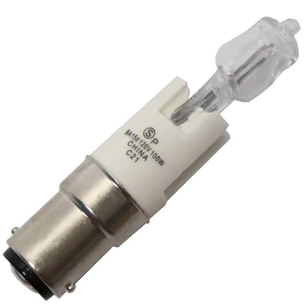 100 watt 120 volt T4 Double Contact Bayonet Base 2900K Warm White Clear Dimmable