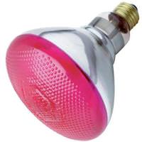 Satco 100 watt 120 volt BR38 Medium Screw Base Pink Flood