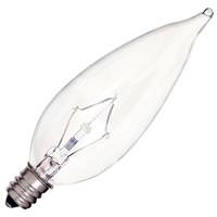 Satco 60 watt 120 volt CA10 Candelabra Screw Base 2700K Warm White Dimmable