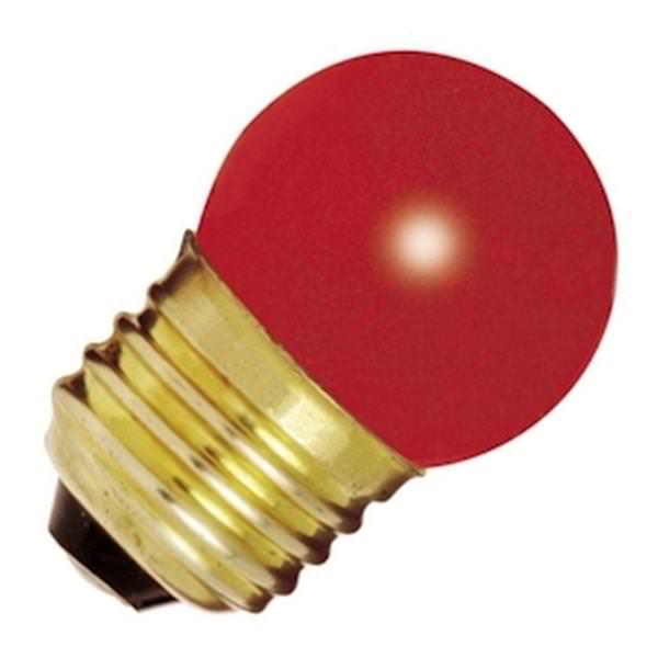 7.5 watt 120 volt S11 Medium Screw Base Ceramic Red
