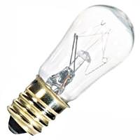 Satco 3 watt 130 volt S6 Candelabra Screw Base 2700K Dimmable
