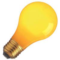 View 60 watt 130 volt A19 Medium Screw Base Yellow Dimmable