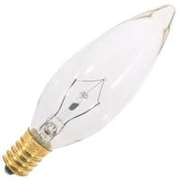Satco 7.5 watt 120 volt BA9.5 Candelabra Screw Base 2700K Warm White Dimmable