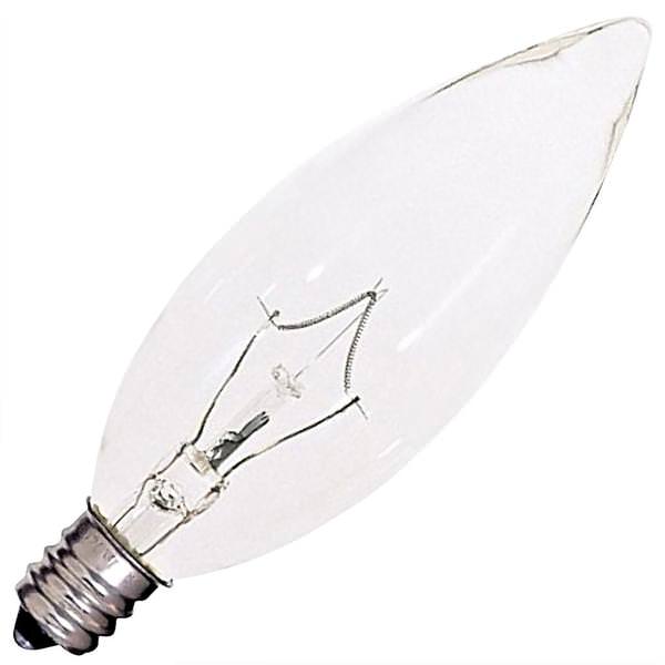 60 watt 120 volt B10 Candelabra Screw Base 2700K Warm White Dimmable